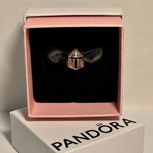 Pandora Silver Mandalorian Helmet Charm